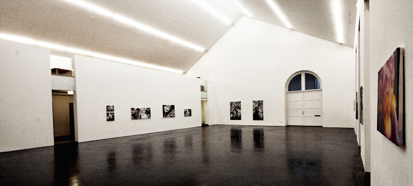 Sala espositiva con le opere di Chiara Albertoni allestite